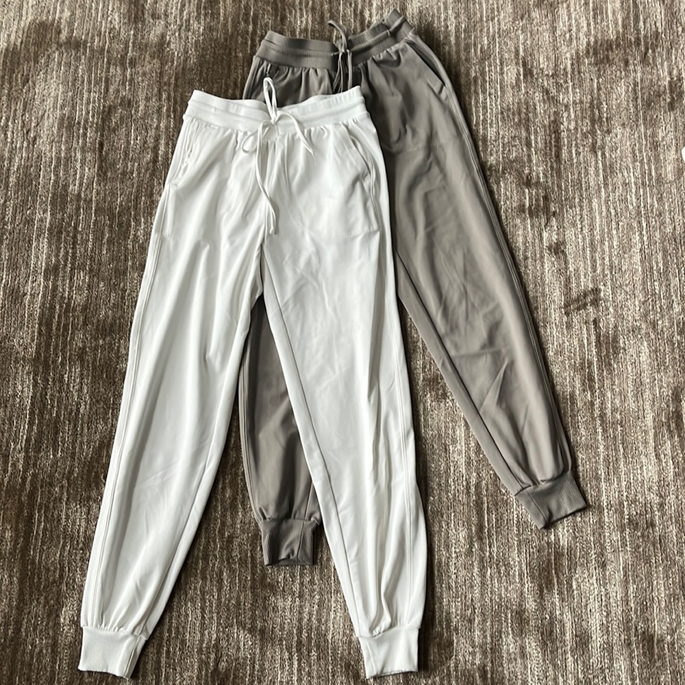 Grey color joggers (cream color has been sold)